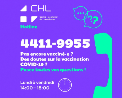 Nouvelle Hotline: "Vaccination Covid-19"